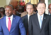 Le Président Nkurunziza promet à Ban Ki-Moon son engagement à un dialogue inclusif