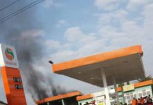 Un incendie près de la Station Mogas Kigobe