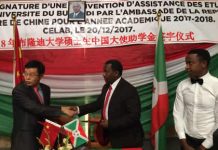 La chine prête à appuyer le master des jeunes universitaires burundais
