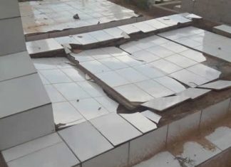 Droits l’homme l’homme : Le cimetière de Mpanda inondé